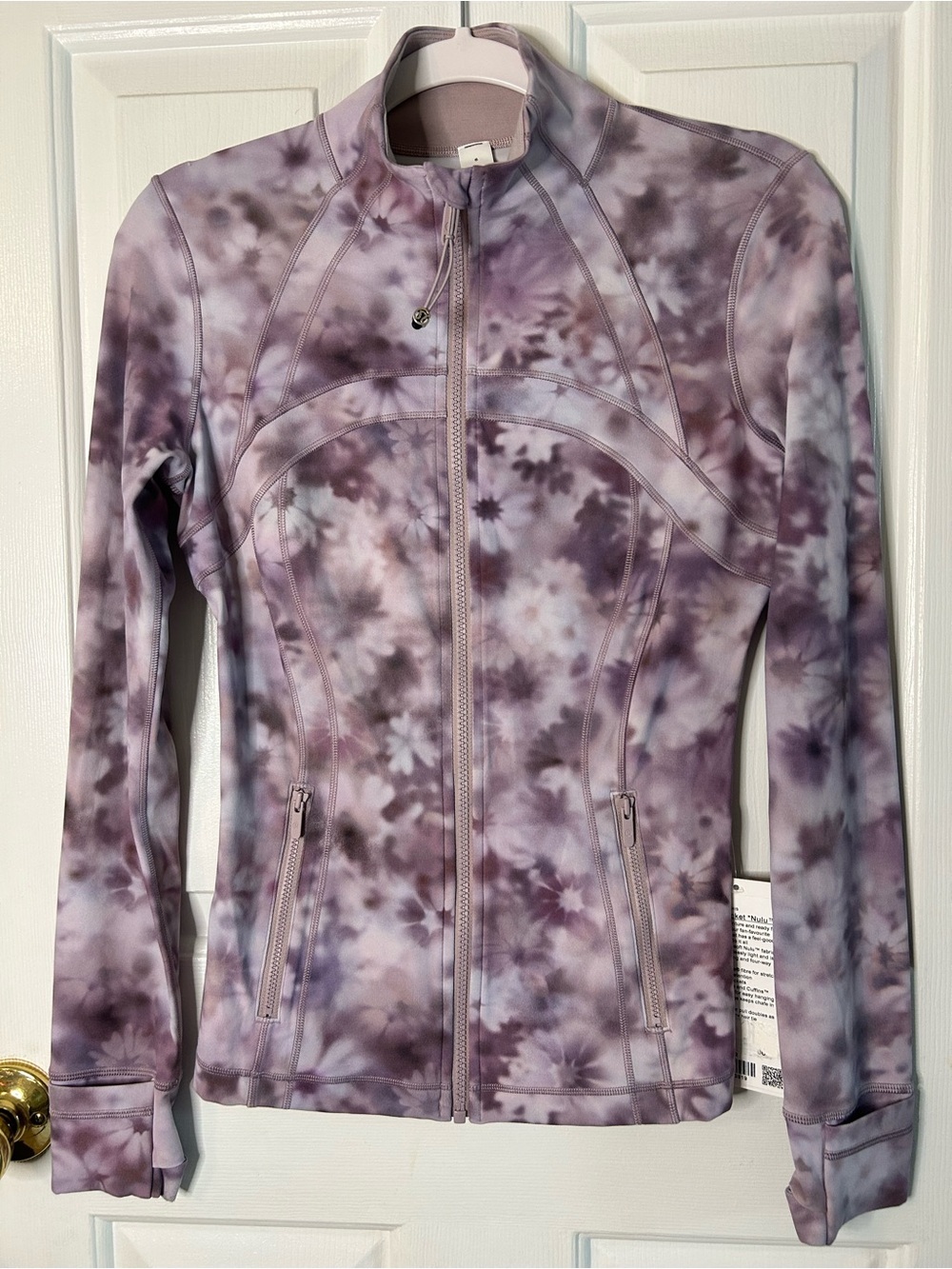 NWT Lululemon Define Jacket & 6” Align Shorts Set- Meadow Haze Pink Multi/Size 6 - Picture 5 of 16